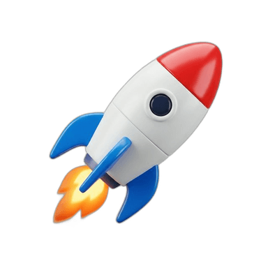 Colorful Rocket 3D