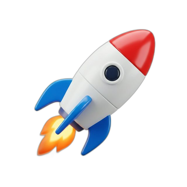 Colorful Rocket 3D